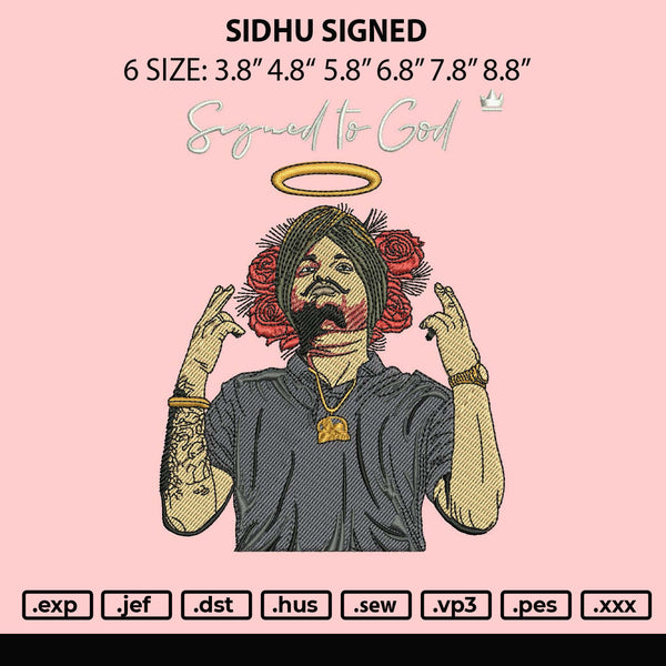Sidhu Signed Embroidery