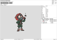 Spiderkid Embroidery File 6 sizes