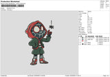 Spiderkid Embroidery File 6 sizes