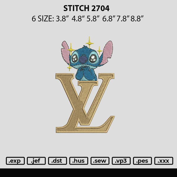 Stitch 2704 Embroidery File 6 sizes