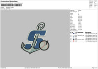 Stockton P Embroidery File 6 sizes