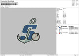 Stockton P Embroidery File 6 sizes