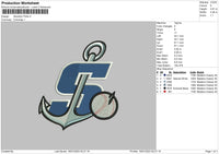 Stockton P Embroidery File 6 sizes