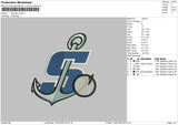 Stockton P Embroidery File 6 sizes