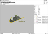 swoosh jack hanma Embroidery