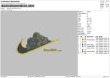 swoosh jack hanma Embroidery