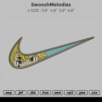 Swoosh Melodias Embroidery