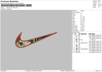 Swoosh Nico Robin Embroidery
