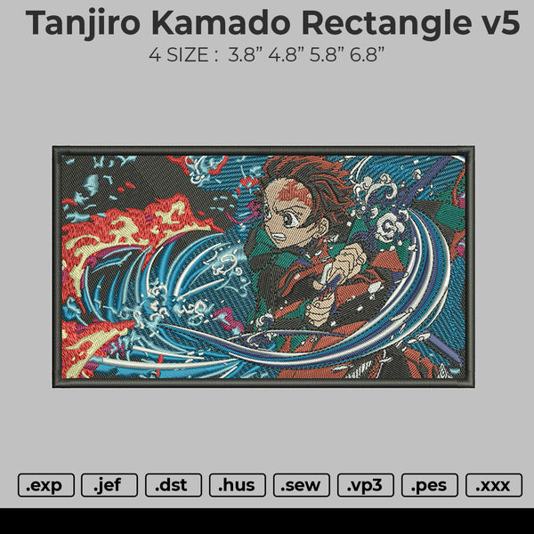 Tanjiro Kamado Rectangle v5