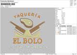 Taqueria Embroidery File 6 sizes