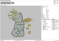Teddy Cookie Embroidery