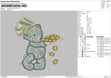 Teddy Cookie Embroidery