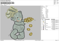 Teddy Cookie Embroidery