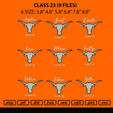 Class 23 Embroidery 9 Files