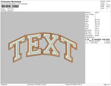 Text Embroidery