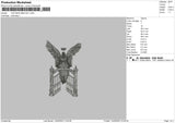 Angelic Embroidery File 6 sizes