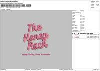 Honey Rack Embroidery File 6 sizes