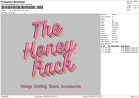 Honey Rack Embroidery File 6 sizes