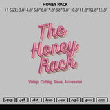 Honey Rack Embroidery File 6 sizes