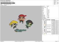 Rowoyruff Embroidery File 6 sizes