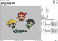 Rowoyruff Embroidery File 6 sizes