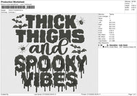 THICK THIGHS Embroidery