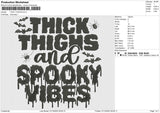 THICK THIGHS Embroidery