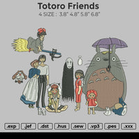 Totoro Friends Embroidery