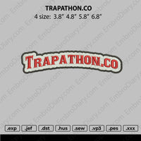 TRAPACTHON CO Embroidery