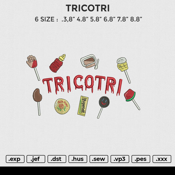 TRICOTRI Embroidery File 6 size
