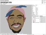 Tupac Smile Embroidery