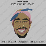 Tupac Smile Embroidery