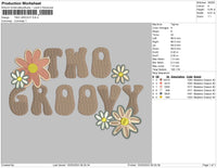 TWO GROOVY Embroidery File