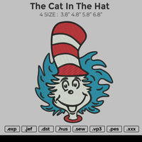 The Cat In The Hat Embroidery