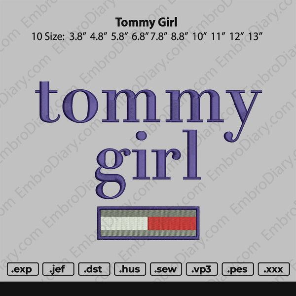 Tommy Girl Embroidery