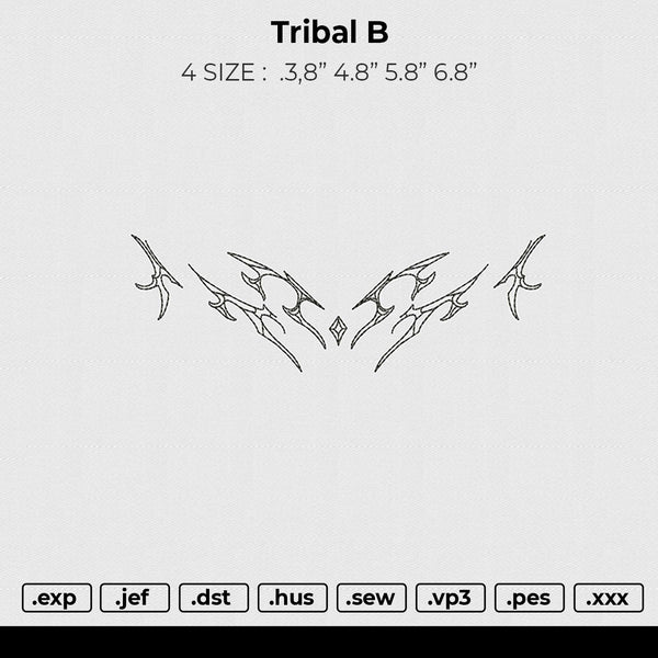 Tribal B Embroidery