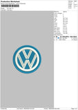 vw logo Embroidery