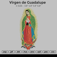 Virgen de Guadalupe Embroidery
