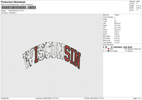 Wisconsin V2 Embroidery