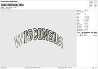 Wisconsin V1 Embroidery