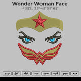 Wonder Woman Face Embroidery