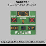 Worldwide Embroidery File 6 sizes