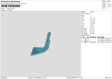 Wade Hand Embroidery File 6 sizes