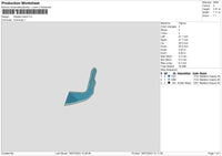 Wade Hand Embroidery File 6 sizes