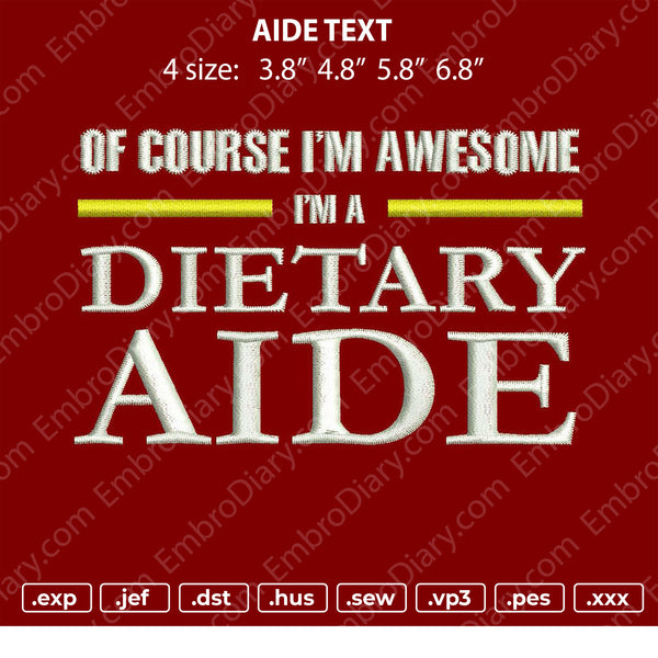 Aide embroidery