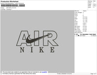 Air Nike V2 Embroidery