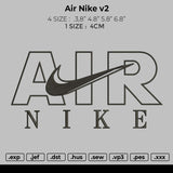 Air Nike V2 Embroidery