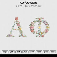 ao flowers Embroidery