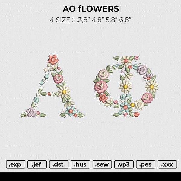 ao flowers Embroidery