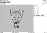 Arlo Dog Embroidery